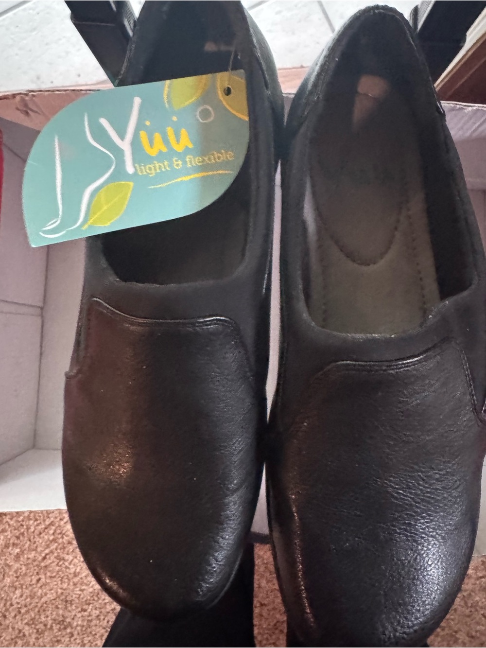 Yuu Men’s Black Slip-On Loafers